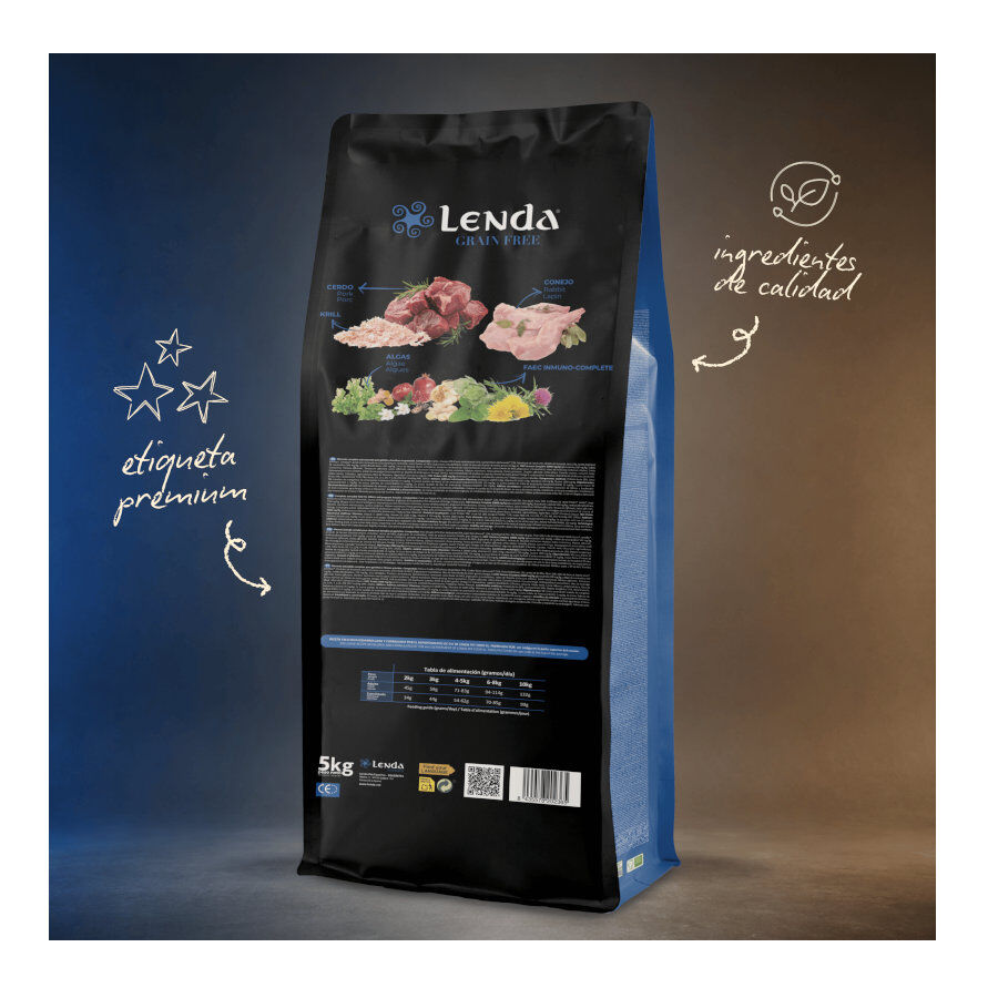5 Kg Lenda Grain Free Light Ra&ccedil;&atilde;o de Coelho e Porco para gatos, , large Imagem n&uacute;mero 3