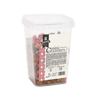 Criadores snack húmido mini corações para cães