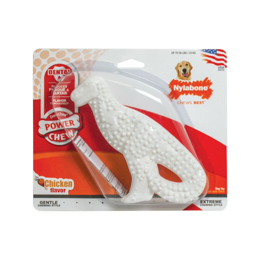 Nylabone Dinosaur Osso mordedor de borracha para c&atilde;es, , large Imagem n&uacute;mero 1