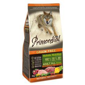 Primordial Adult Grain Free Cervo e Peru ração para cães