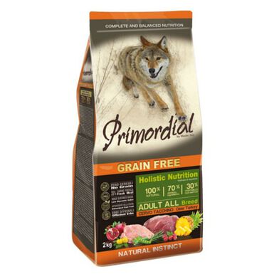 Primordial Adult Grain Free Cervo e Peru ração para cães