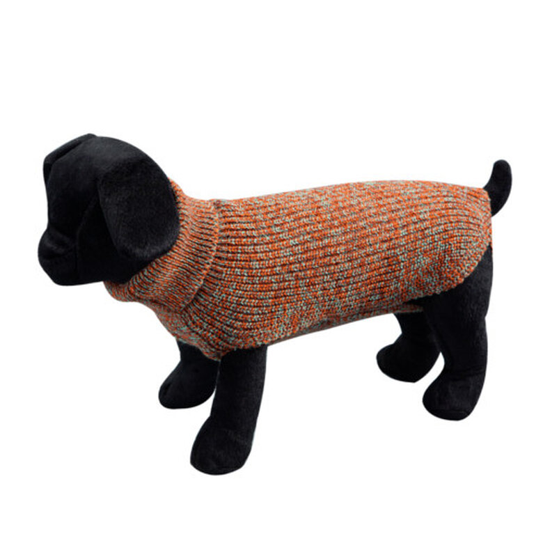 Arppe Sander Camisola de tricô lisa castanha para cães,  Imagem número 1 Arppe Sander liso de punto marrón jersey perros Imagem número 1