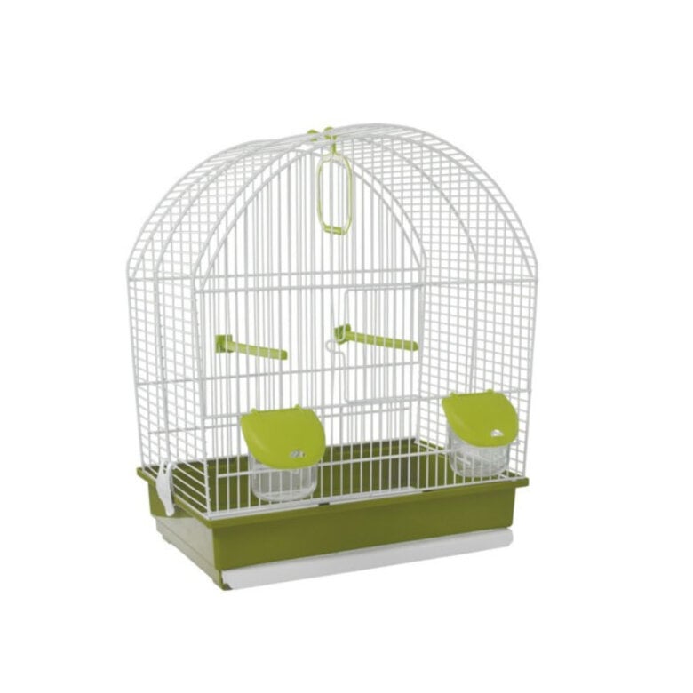 voltrega_jaula_techo_curvo_canarios_VOL001642B Imagem número 1 Jaula Voltrega con techo curvo para pájaros pequeños. Imagem número 1