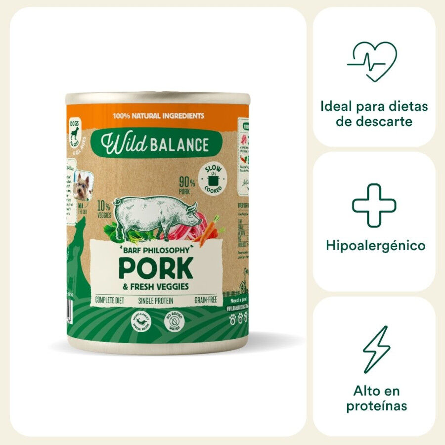 400 g Wild Balance Cerdo lata para perros, , large Imagem n&uacute;mero 2