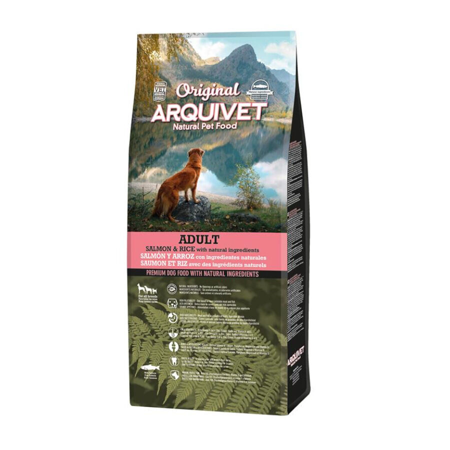 12 kg Arquivet Adult Original Salm&atilde;o & Arroz ra&ccedil;&atilde;o para c&atilde;es, , large Imagem n&uacute;mero 1