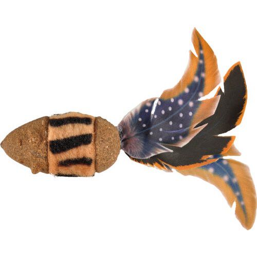 Flamingo rat&oacute;n de catnip y plumas para gatos Imagem n&uacute;mero 1