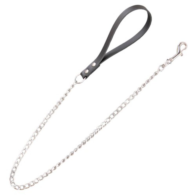 Arppe trela com punho de couro preto para cães,  Imagem número 1 Arppe correa para perros con puño de cuero negro Imagem número 1