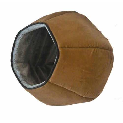 Freecat Pop Igloo suave marr&oacute;n cueva para gatos Imagem n&uacute;mero 1