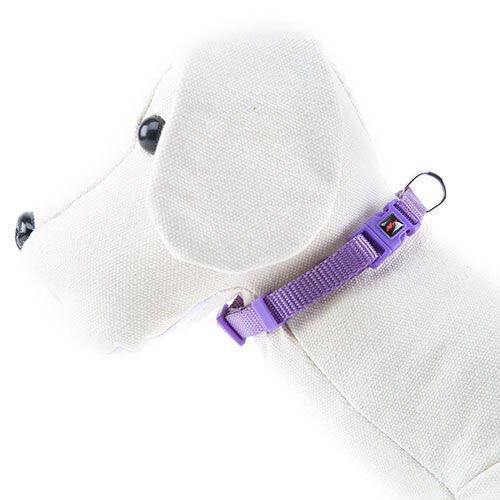 Nayeco Basic collar para perros lila de nylon Imagem n&uacute;mero 1