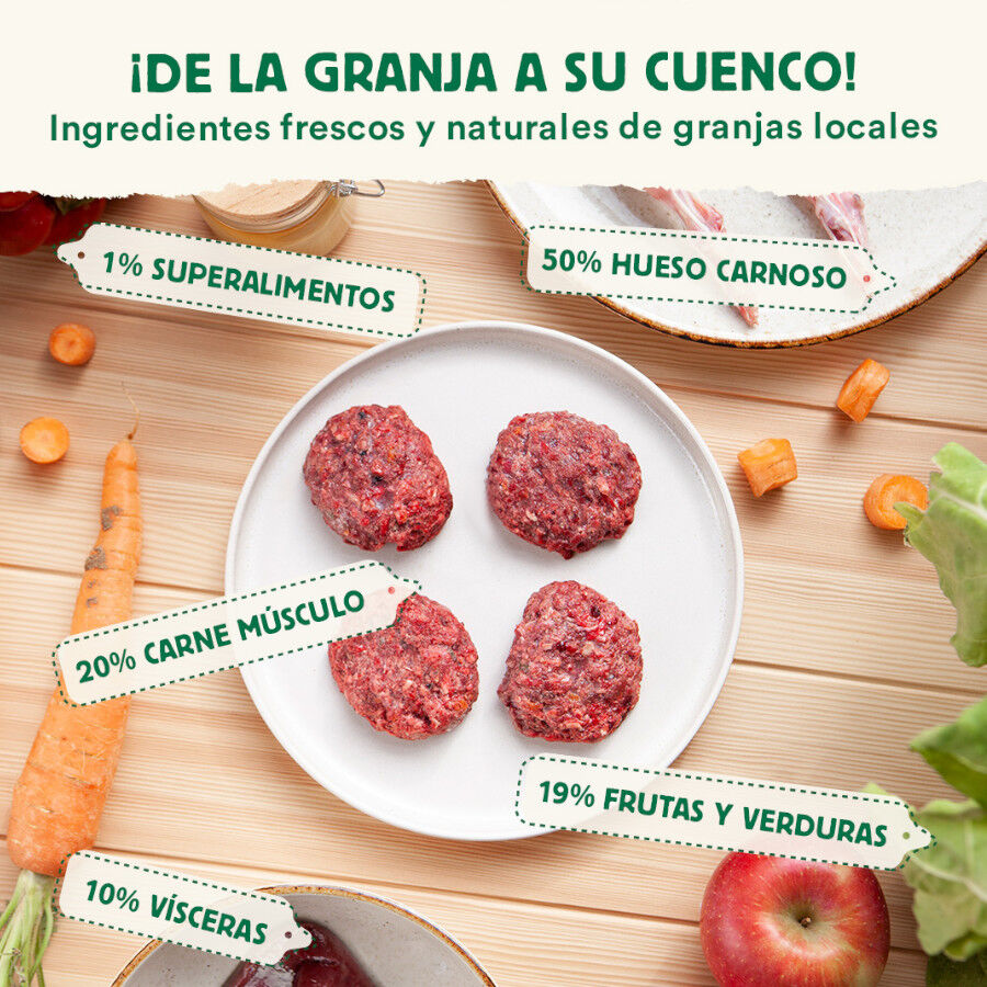 1 kg Wild Balance BARF Coelho com Legumes Frescos alimenta&ccedil;&atilde;o natural congelada para c&atilde;es, , large Imagem n&uacute;mero 3