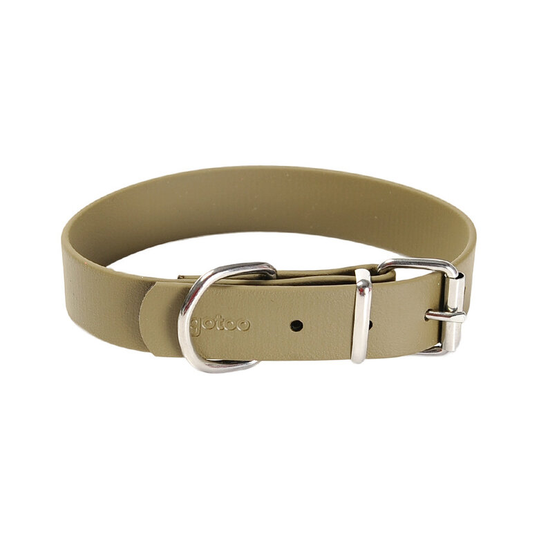 Gotoo Coleira vegan verde oliva para cães,  Imagem número 1 Gotoo Coleira vegan verde oliva para cães, , large Imagem número 1