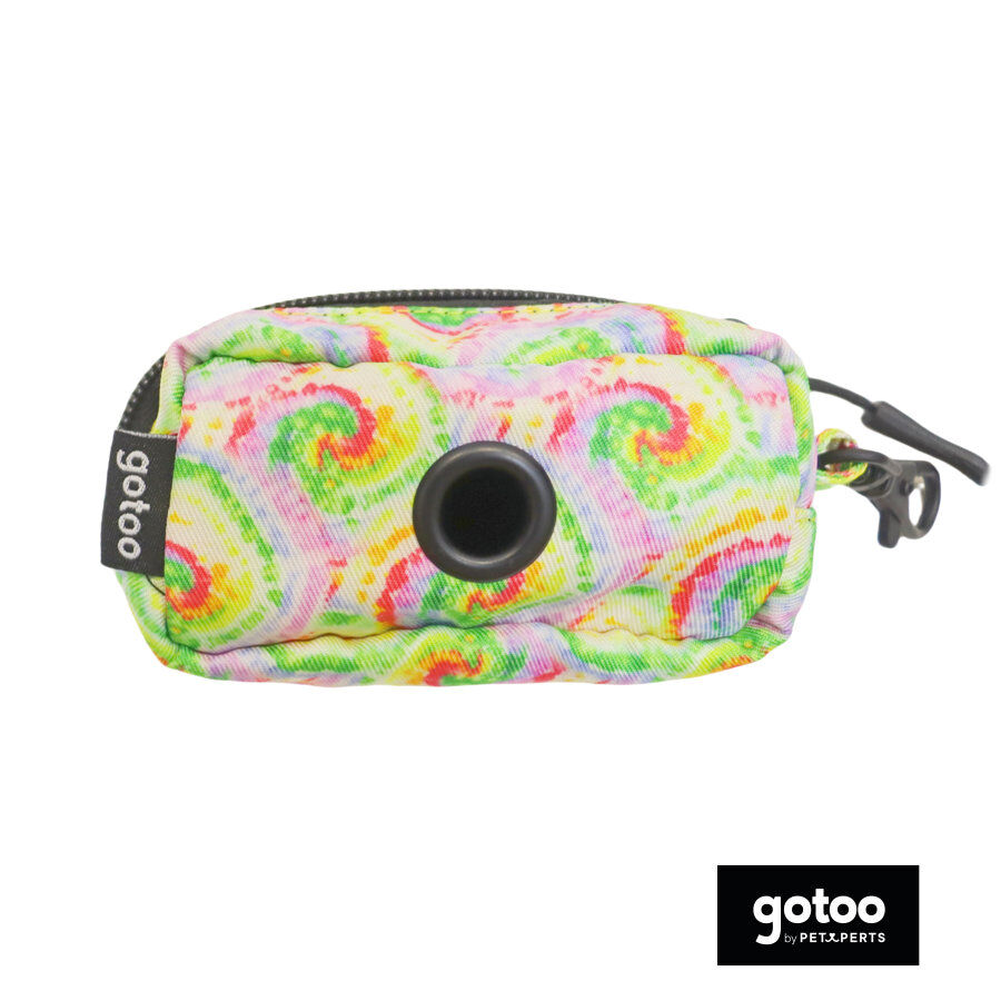 Gotoo Porta sacos de tela tie dye amarelo para c&atilde;es, , large Imagem n&uacute;mero 2
