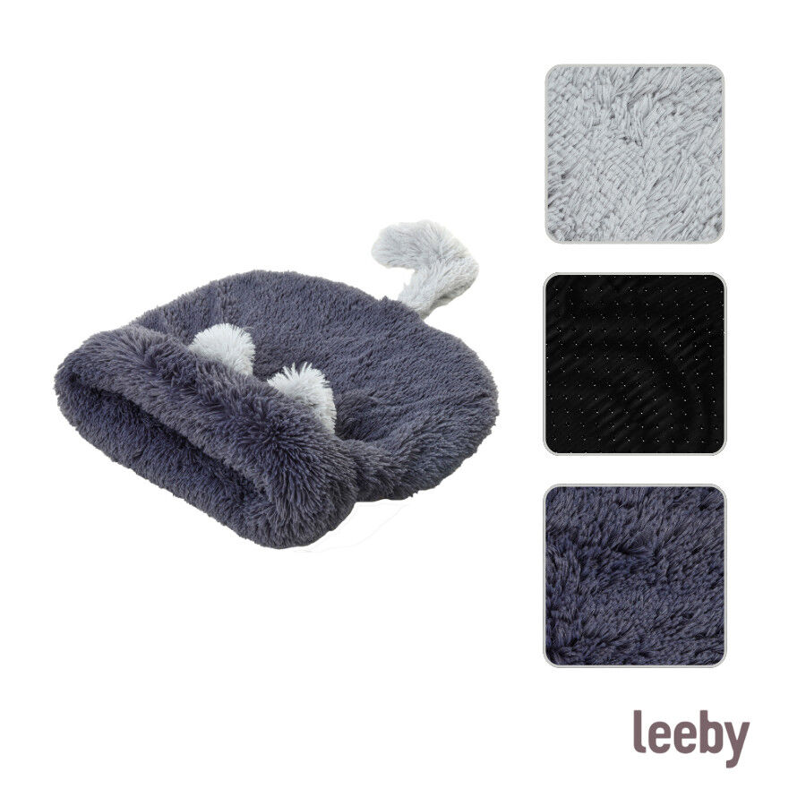 Leeby Cama Saco com Orelha e Cauda Cinzento para gatos, , large Imagem n&uacute;mero 5
