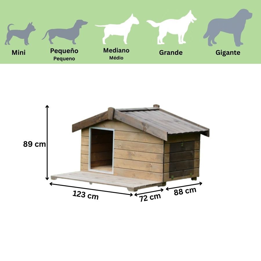 TK-Pet Mountain Casota de Madeira para c&atilde;es, , large Imagem n&uacute;mero 3