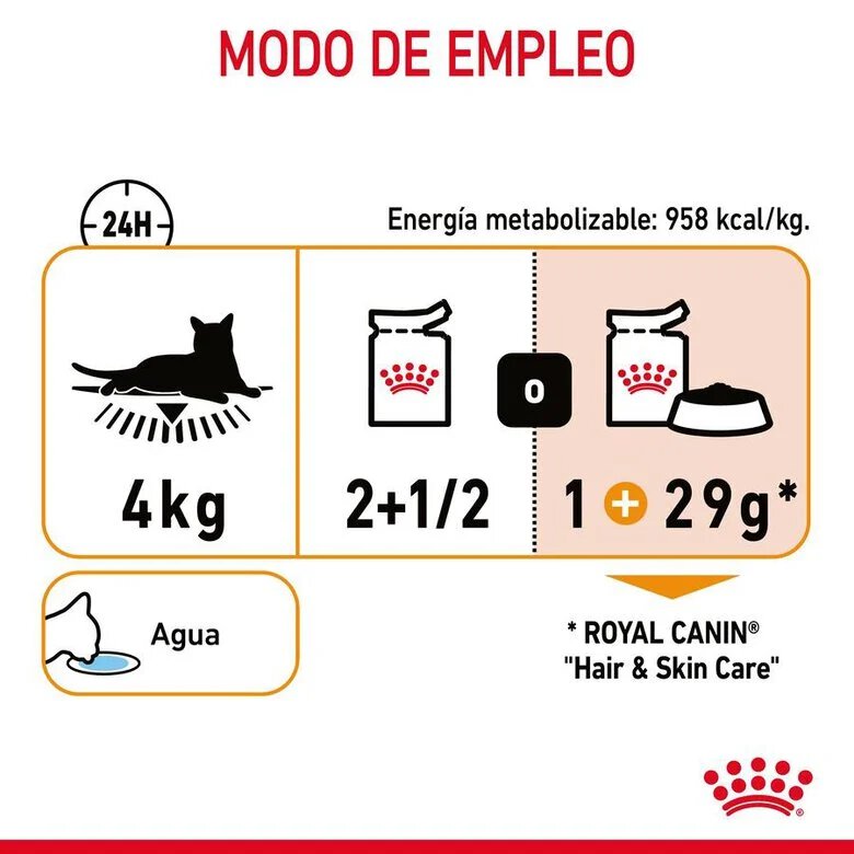 85 g Royal Canin Hair and Skin alimento húmido em molho saquetas para gatos,  Imagem número 10 85 g Royal Canin Hair and Skin alimento húmido em molho saquetas para gatos, , large Imagem número 10