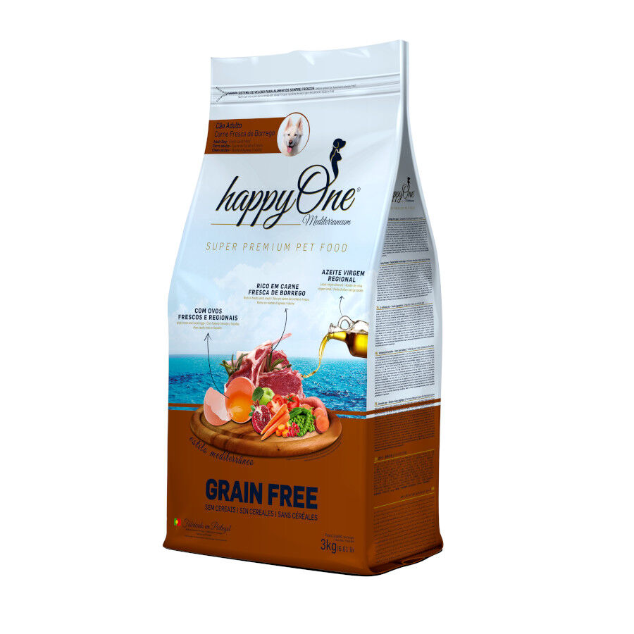 happyOne Mediterraneum Grain Free ra&ccedil;&atilde;o de borrego para c&atilde;es, , large Imagem n&uacute;mero 1