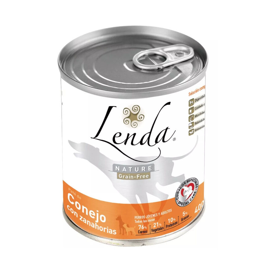 400 g Lenda Nature Grain Free Coelho e Cenoura lata para c&atilde;es, , large Imagem n&uacute;mero 1