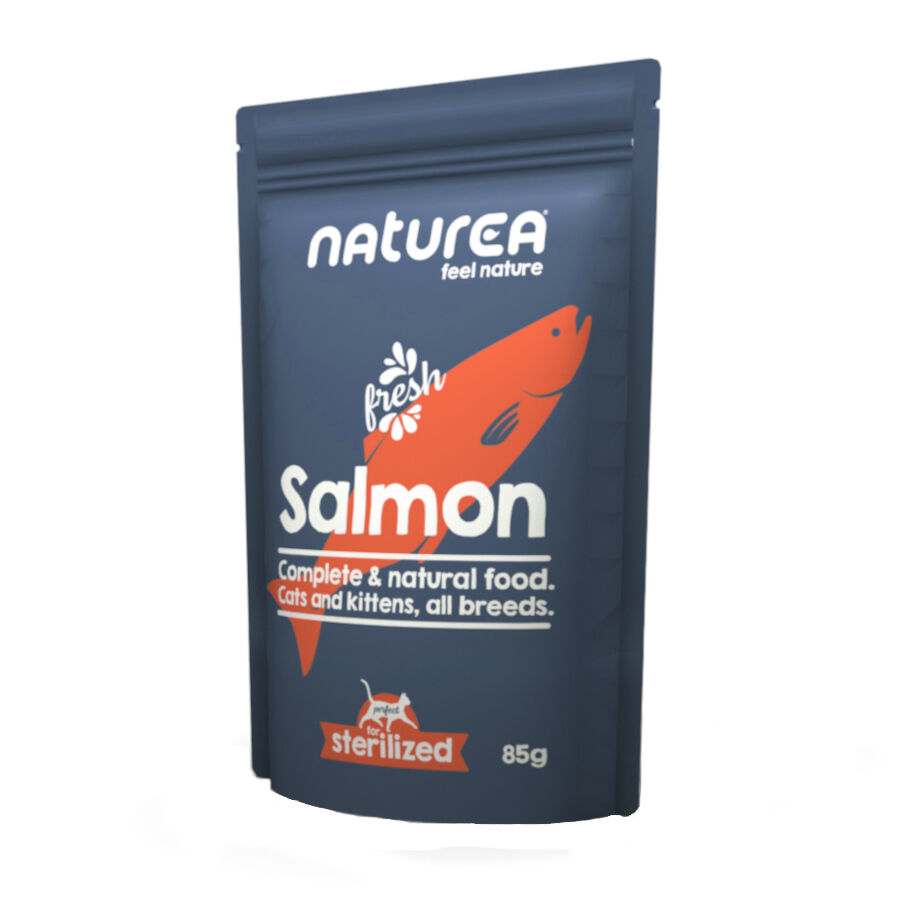85 g Naturea Salm&atilde;o Saquetas para gatos, , large Imagem n&uacute;mero 1