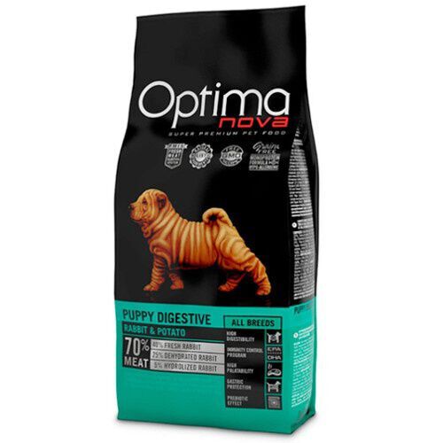 Optima Nova Puppy Digestive Coelho ra&ccedil;&atilde;o para c&atilde;es, , large Imagem n&uacute;mero 1