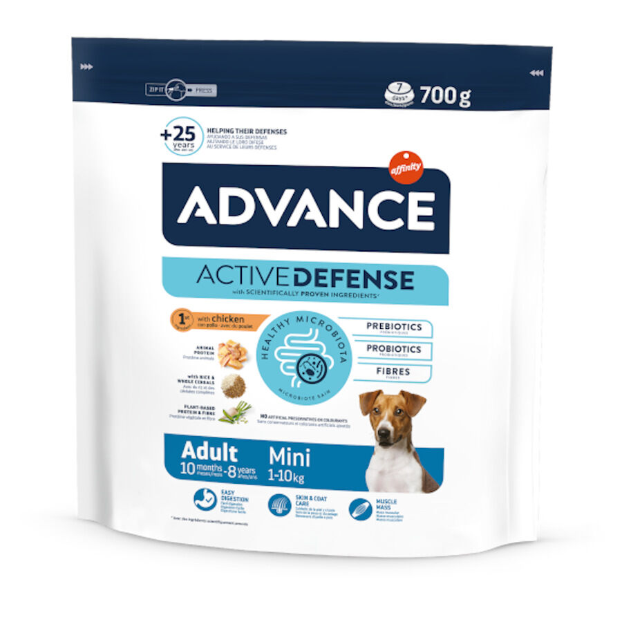 Advance Active Defense Mini Adult Frango e Arroz ra&ccedil;&atilde;o para c&atilde;es, , large Imagem n&uacute;mero 1