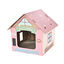 Leeby Hattie casota arranhadora de cartão cor-de-rosa para gatos, , large Indicador imagem número 1