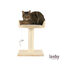 Leeby Tigrou arranhador com cama e brinquedo bege para gatos, , large Indicador imagem número 2