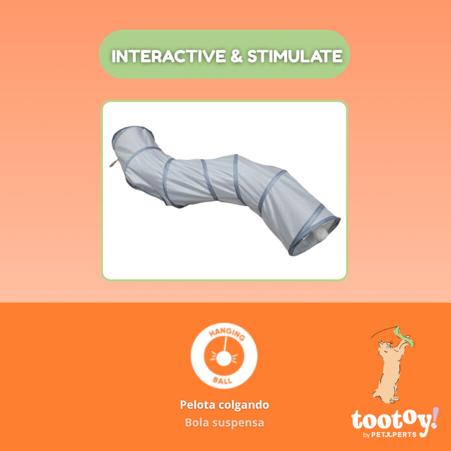 Tootoy! Interactive & Stimulate T&uacute;nel para gatos, , large Imagem n&uacute;mero 3