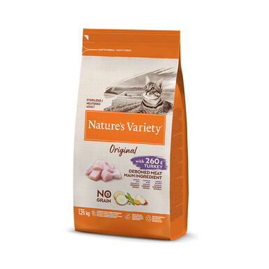 Nature's Variety Adult Sterilised Original Peru ração para gatos 