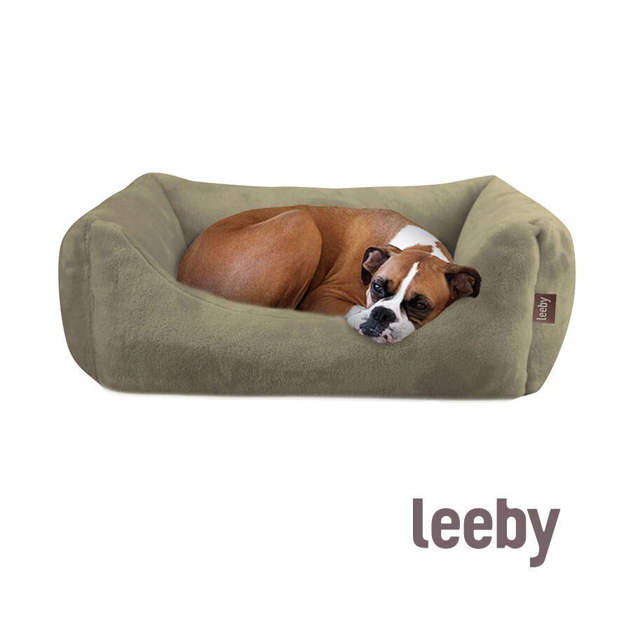 Leeby Cama de veludo verde para c&atilde;es, , large Imagem n&uacute;mero 2