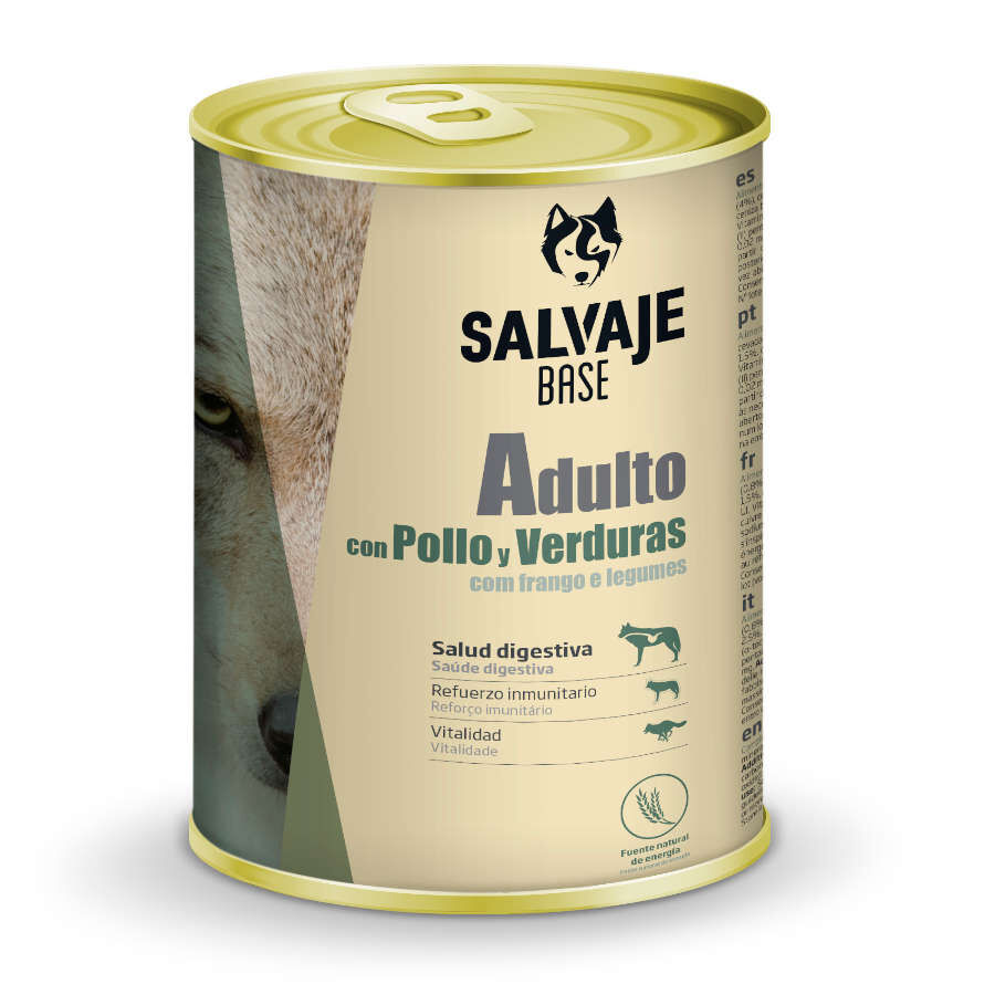 1.2 kg Salvaje Base Adulto Alimento h&uacute;mido de frango e legumes em lata para c&atilde;es, , large Imagem n&uacute;mero 1