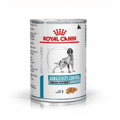 Pack 12 Latas Royal Canin Veterinary Diet Sensitivity Control frango e arroz 420 g