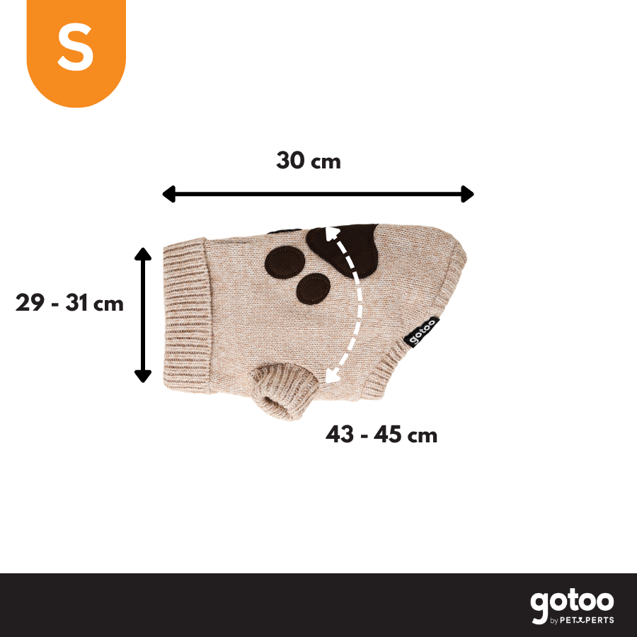 Gotoo Camisola de Malha Castanha para c&atilde;es, , large Imagem n&uacute;mero 4
