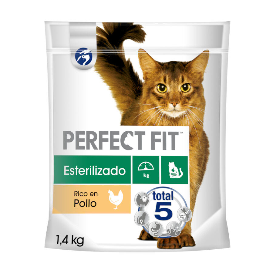 1.4 kg Perfect Fit Adult 1+ Ra&ccedil;&atilde;o de frango esterilizado para gatos, , large Imagem n&uacute;mero 1