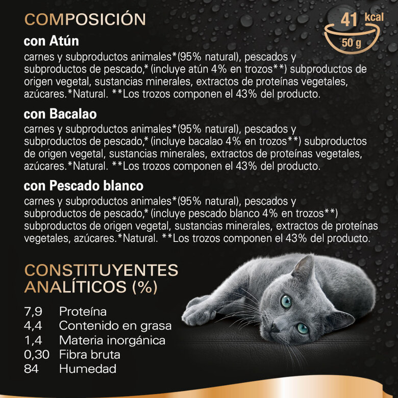 6 saquetas x 50 g Sheba Délices du Jour em Atum, Bacalhau e Molho de Peixe Branco ração húmida para gatos,  Imagem número 3 6 saquetas x 50 g Sheba Délices du Jour em Atum, Bacalhau e Molho de Peixe Branco ração húmida para gatos, , large Imagem número 3