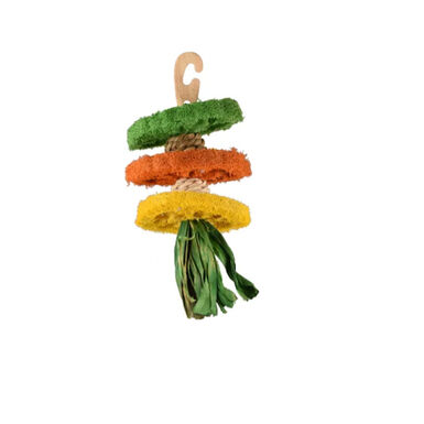 Flamingo JR Legou Gancho Multi Luffa brinquedo para roedores