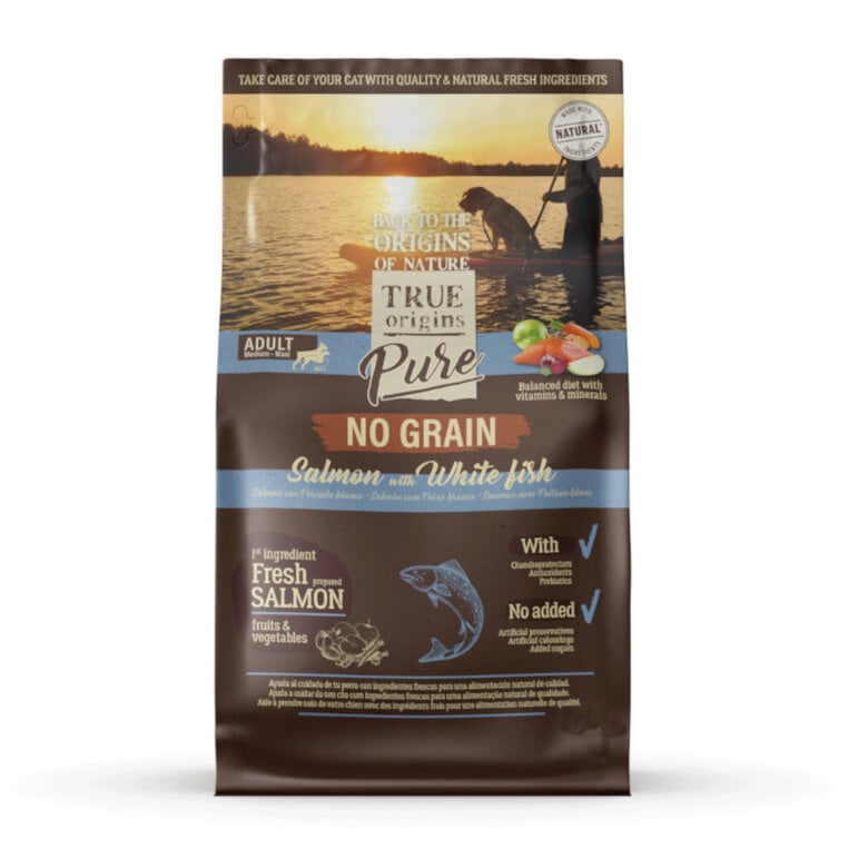 12 kg True Origins Pure Salmão ração para cães,  Imagem número 1 12 kg True Origins Pure Salmão ração para cães, , large Imagem número 1