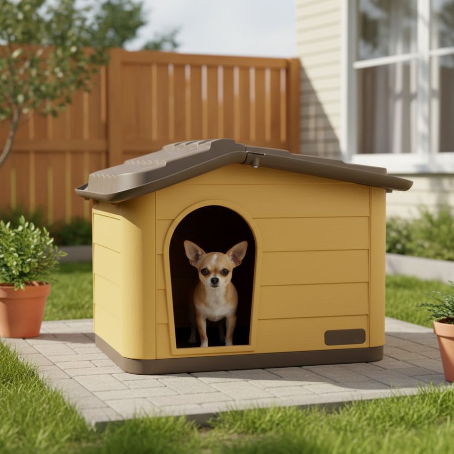 Nayeco Eco Line Casota desmont&aacute;vel na cor mel para c&atilde;es, , large Imagem n&uacute;mero 1