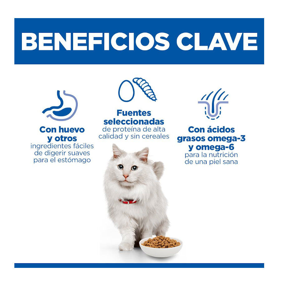1.5 kg Hill's Science Plan Adult Hypoallergenic Ovo e Insetos ra&ccedil;&atilde;o para gatos , , large Imagem n&uacute;mero 3