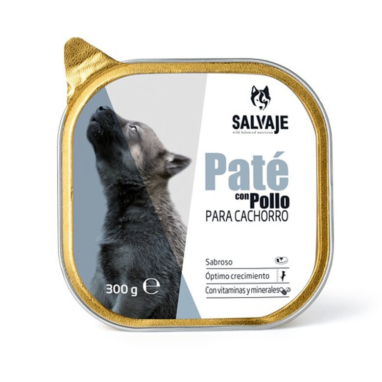comida_perro_salvaje_pollo_pate_cachorro_SAJ43980_M Imagem número 1 Salvaje Pollo comida húmeda para cachorros Imagem número 1