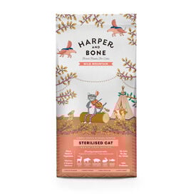 Harper & Bone Wild Mountain Ra&ccedil;&atilde;o de carne e peixe para gatos esterilizados