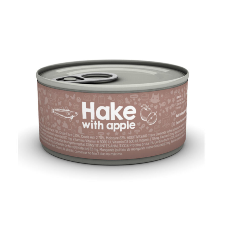 85 g Naturea Pescada com Ma&ccedil;a lata para gatos , , large Imagem n&uacute;mero 1