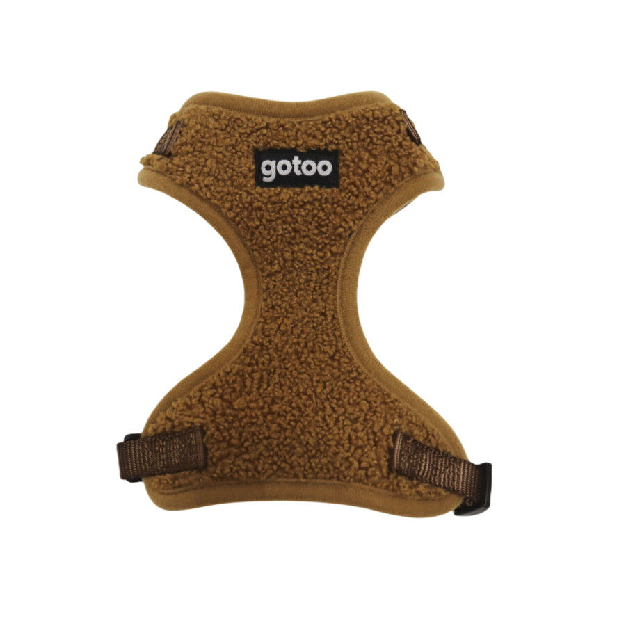 Gotoo Peitoral ajust&aacute;vel teddy castanho para c&atilde;es, , large Imagem n&uacute;mero 1