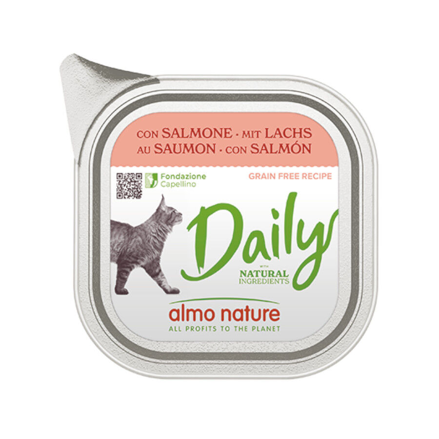 100 g Almo Nature Daily Grain Free Salm&atilde;o para Gatos, , large Imagem n&uacute;mero 1