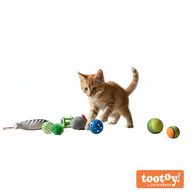 Tootoy! Chase & Play Fun set Kit de brinquedos para gatos