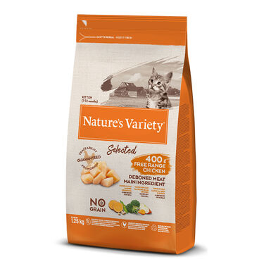 Nature's Variety Selected Kitten Frango ração para gatos