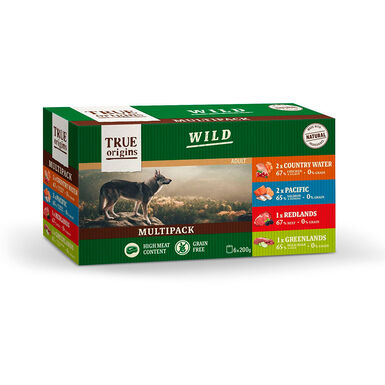  True Origins Wild lata para cães - Multipack