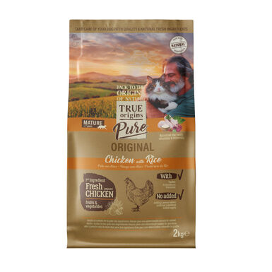 Ração para gatos True Origins Pure Senior Chicken