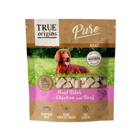 True Origins Snacks Pure Adult Freeze Dried Frango e Vitela para cães