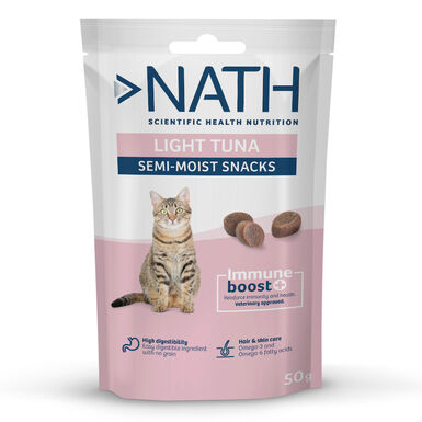 Nath Snacks Light Semi-húmidos de Atum para gatos