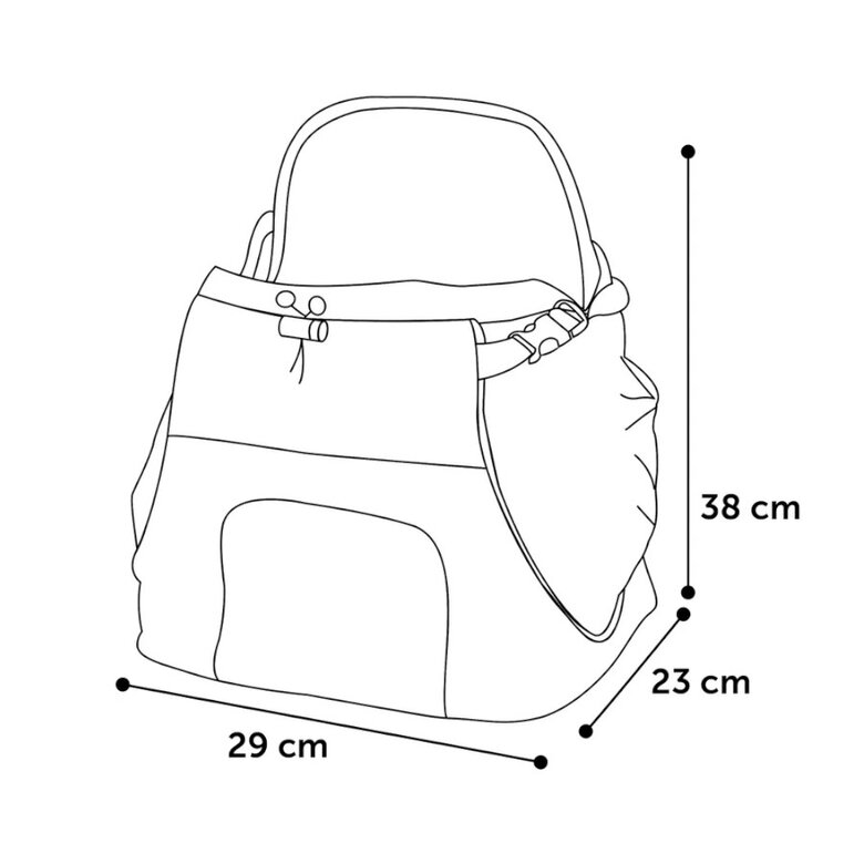 Flamingo Sybil Mochila Frontal Azul para animais de estimação ,  Imagem número 2 Flamingo Sybil Mochila Frontal Azul para animais de estimação , , large Imagem número 2